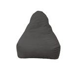 Pouf fauteuil XXL d'intérieur en tissu velours - 120x70x90 cm - Gris foncé - Deco-arts.fr