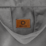 Pouf poire Géant XXL d'intérieur en tissu velours - 120x150 cm - Gris clair - Deco-arts.fr