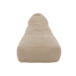 Pouf fauteuil XXL d'intérieur en tissu sherpa - 120x70x90 cm - Beige - Deco-arts.fr