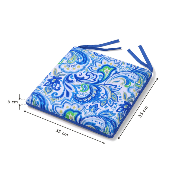 Galette de chaise 35x35 Motif Arabesque – dimensions 35 x 35 x 3 cm