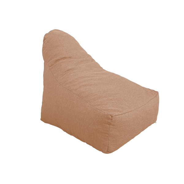 Pouf fauteuil XXL d'intérieur en tissu effet lin - 120x70x90 cm - Marron - Deco-arts.fr