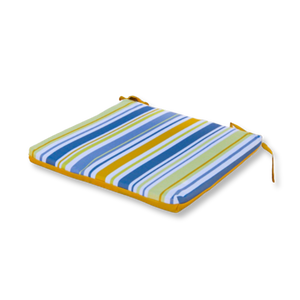 Lote de 4 Cojines para Silla 35x35 Motif Rayas Solaires - Confort & Déco (Avec Attaches)