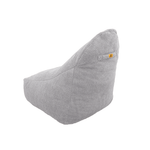 Pouf fauteuil XXL d'intérieur en tissu sherpa - 120x70x90 cm - Gris clair - Deco-arts.fr