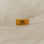 Pouf fauteuil XXL d'intérieur en tissu velours - 120x70x90 cm - Crême - Deco-arts.fr