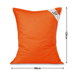 Housse de Pouf XL 120x80 Orange - autre angle