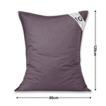 Housse pour Pouf Géant XL 120x80cm Intérieur et Extérieur - Gris carbone - Deco-arts.fr