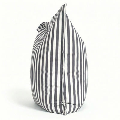 Pouf gris foncé 180x140 cm - déhoussable, anti-UV