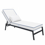Colchoneta Premium para Tumbona 190x60 Blanco - Grueso 10cm & Reposacabezas (Funda Extraíble)