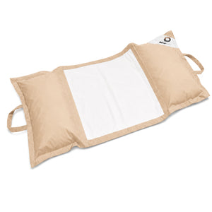 Puf Flotante para Piscina XXL 170x90 Beige - Colchoneta de Hamaca con Perlas (Confort Adulto)