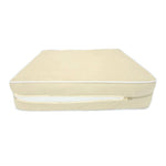 Ensemble Coussins Premium 50x50 Jaune Beurre - Épais 12cm & Finition Passepoil