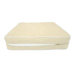 Ensemble Coussins Premium 50x50 Jaune Beurre - Épais 12cm & Finition Passepoil