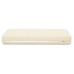 Ensemble Coussins Premium 120x60 Jaune Beurre - 1 Assise + 2 Dossiers (Épais 12cm & Passepoil)