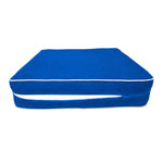 Conjunto de Cojines Premium 60x60 Azul Real - Grueso 12cm & Acabado con Ribete
