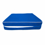 Conjunto de Cojines Premium 50x50 Azul Real - Grueso 12cm & Acabado con Ribete