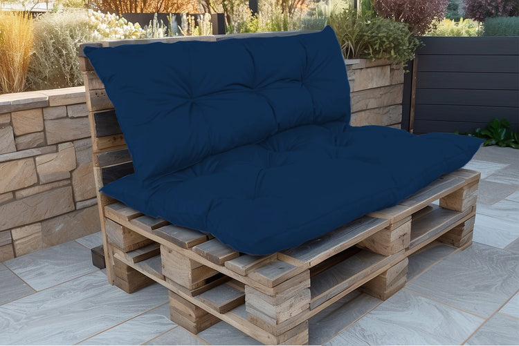 Coussins pour Palette Imperméable & Anti-UV Essentiel 120x80 Bleu pétrole - Deco-arts.fr
