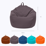 Pouf poire extérieur Déco Arts XL 110x120 cm gris carbone, déhoussable, imperméable avec garniture de billes.