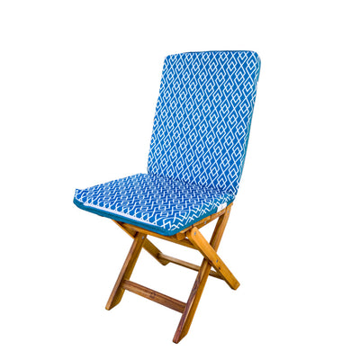 Lot de 4 Coussins pour chaises 95 x 40 cm motif Géométrique Vert - Deco-arts.fr