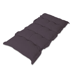 Cojín Acolchado para Banco y Suelo 120x60 Gris Carbón - Grueso 10cm (Versátil)