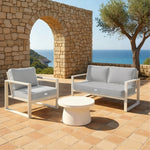 Ensemble Coussins Premium 50x50 Gris Clair - Épais 12cm & Finition Passepoil