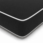 Matelas Transat Premium 190x60 Gris Foncé - Épais 10cm & Têtière (Déhoussable)
