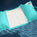 Puf Flotante para Piscina XXL 170x90 Azul Caribe - Colchoneta de Hamaca con Perlas (Confort Adulto)