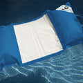 Puf Flotante para Piscina XXL 170x90 Azul Petróleo - Colchoneta de Hamaca con Perlas (Confort Adulto)