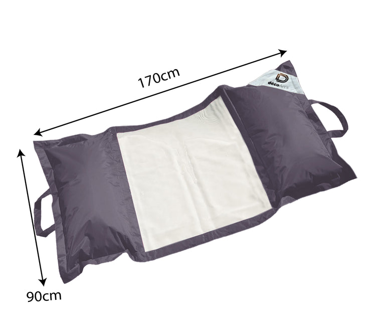 Hamac pour Piscine en Polyester 170x90 cm Gris carbone - Deco-arts.fr