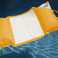 Puf Flotante para Piscina XXL 170x90 Amarillo Miel - Colchoneta de Hamaca con Perlas (Confort Adulto)