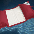 Puf Flotante para Piscina XXL 170x90 Rojo Pimiento - Colchoneta de Hamaca con Perlas (Confort Adulto)
