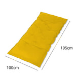 Futon XXL - Matelas de sol 195x100cm - Jaune - Deco-arts.fr