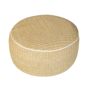 Pouf Gonflable Extérieur Rond 53cm - Efecto Rafia e Impermeable