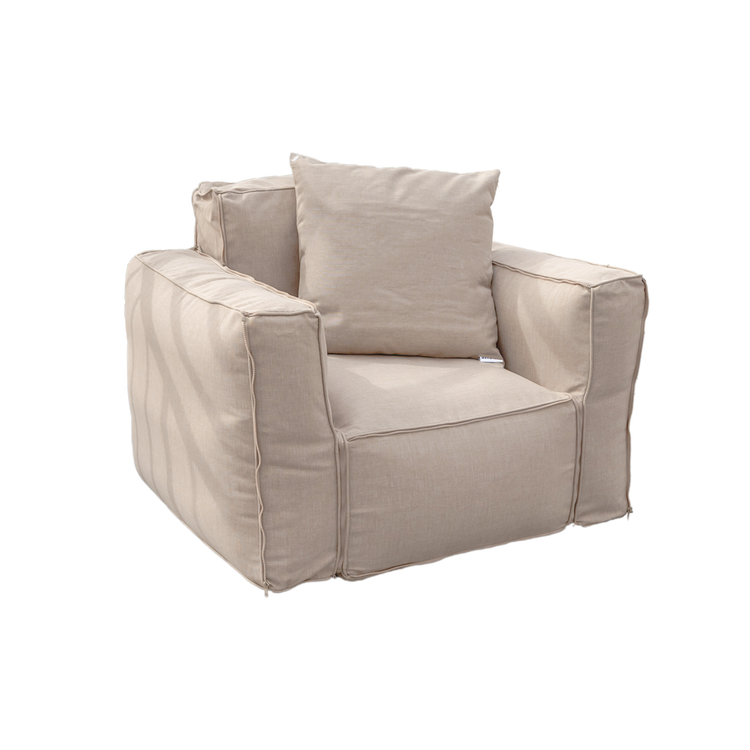 Canapé salon de jardin modulable 90x75x65cm Beige - Deco-arts.fr