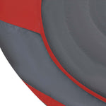 Pouf extérieur flottant pour piscine, fauteuil XXL 140x120 cm rouge en tissu Olefin avec pompe incluse.