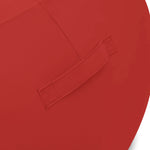 Pouf extérieur flottant pour piscine, taille XXL 140x120 cm, en tissu Olefin rouge avec pompe, design décontracté.