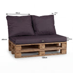 Détail tissu coussin gris carbone