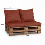 Détail tissu coussin terracotta