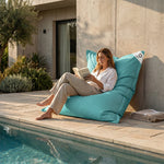 Pouf Géant XXL 180x140 Bleu Caraïbes - vue principale