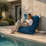 Pouf Géant XXL 180x140 Bleu Pétrole - vue principale