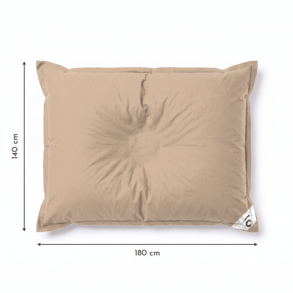 Dimensions du pouf géant flottant Beige : 180 × 140 cm