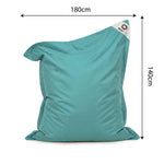 Puf Gigante Flotante 180x140 Azul Caribe - Piscina & XXL (Perlas)