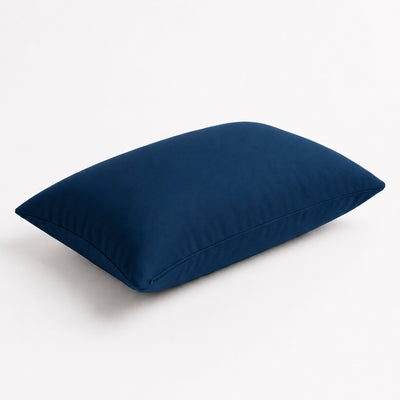 Lote de 2 Cojines Auxiliares 60x35 Azul Petróleo - Decoración de Jardín & Con Funda Extraíble
