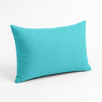 Lote de 2 Cojines Auxiliares 60x35 Azul Caribe - Decoración de Jardín & Con Funda Extraíble