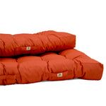 Ensemble de coussins palette orange 120x80 cm, imperméables et épais 15 cm pour fauteuils et canapés, Deco-arts.fr