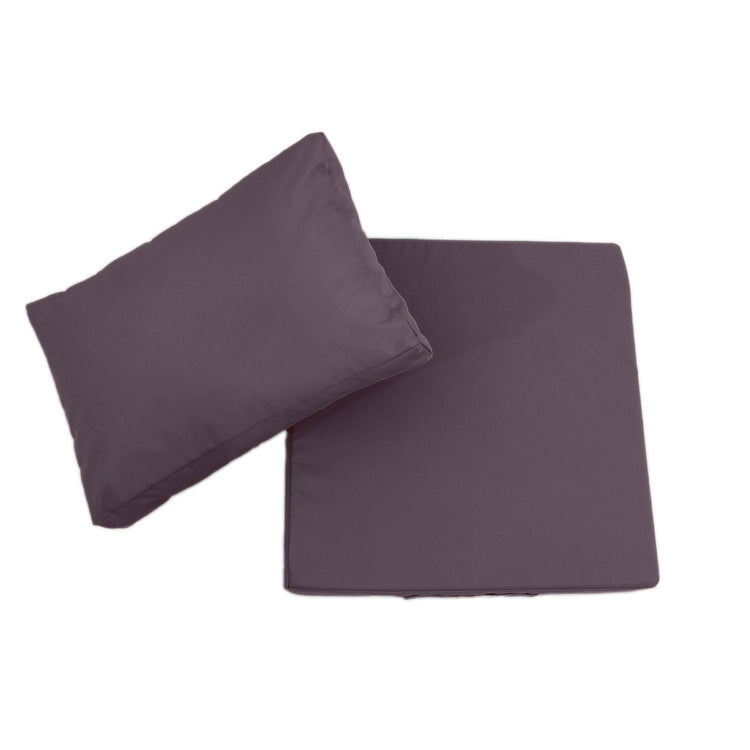 Coussins pour salon de jardin déhoussable 60x70cm Gris carbone - Deco-arts.fr