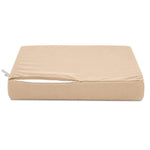 Conjunto de Cojines para Salón de Jardín 60x70 Beige - Con Funda Extraíble & Anti-UV (Asiento + Respaldo)
