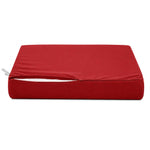 Conjunto de Cojines para Salón de Jardín 60x70 Rojo - Con Funda Extraíble & Anti-UV (Asiento + Respaldo)