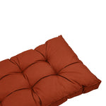 Ensemble Coussins Capitonné Banquette 100x50 Terracotta - Épais 15cm (1 Assise + 2 Dossiers)