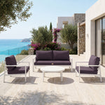 Conjunto de Cojines para Salón de Jardín 60x70 Gris Carbón - Con Funda Extraíble & Anti-UV (Asiento + Respaldo)