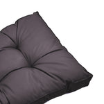 Ensemble de coussins capitonnés gris carbone 60x60 cm, épais et moelleux pour fauteuils et canapés, par Deco-arts.fr