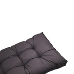 Ensemble de coussins capitonnés gris carbone pour banquette 120x60cm, épais 15cm, pour fauteuils et canapés.